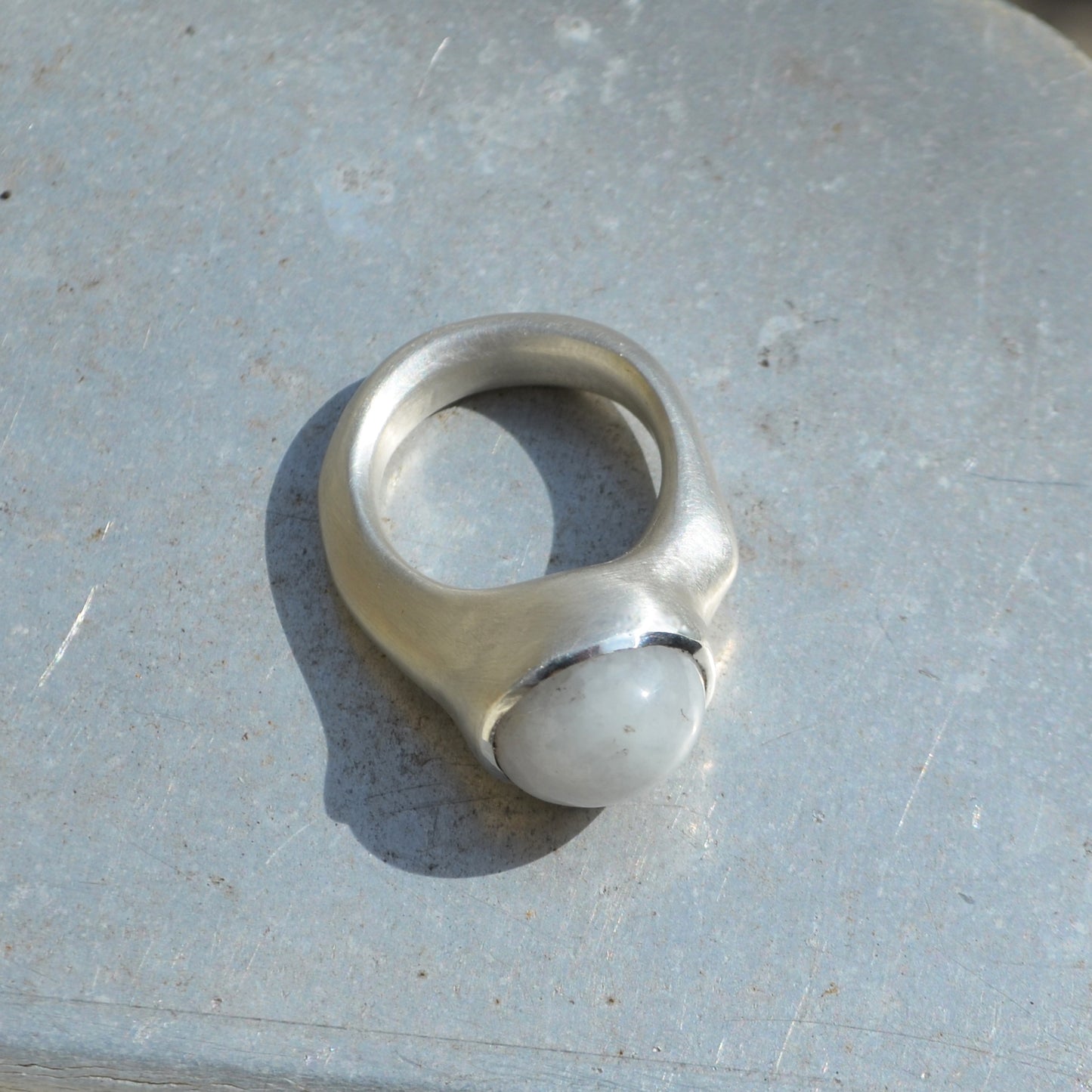 Knock Ring - Grey Jade