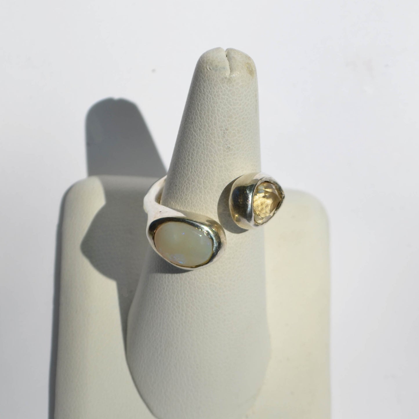 Opal Amoeba Ring