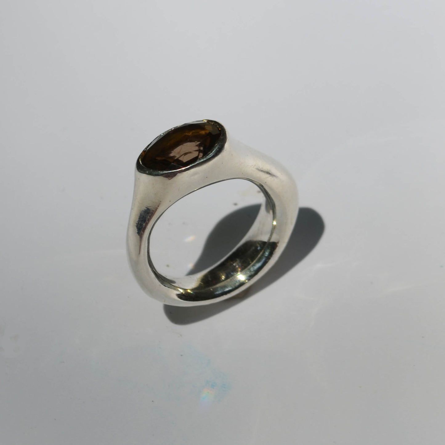 Smoky Amoeba Ring