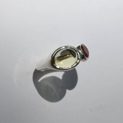 Topaz Amoeba Ring
