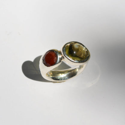 Topaz Amoeba Ring