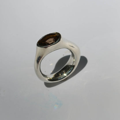 Smoky Amoeba Ring