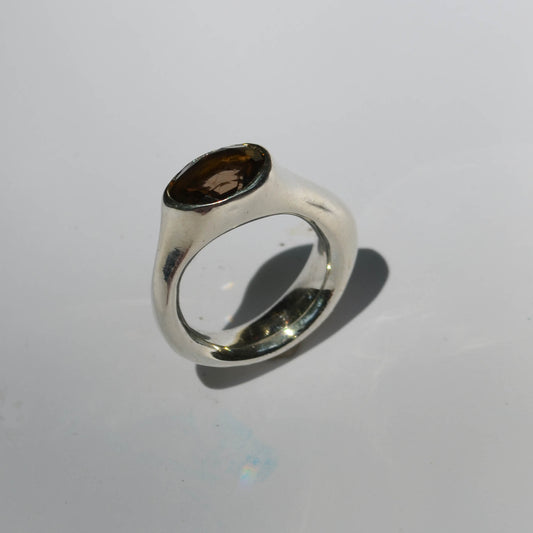 Smoky Amoeba Ring
