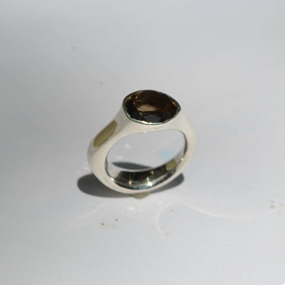 Smoky Amoeba Ring