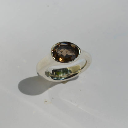 Smoky Amoeba Ring